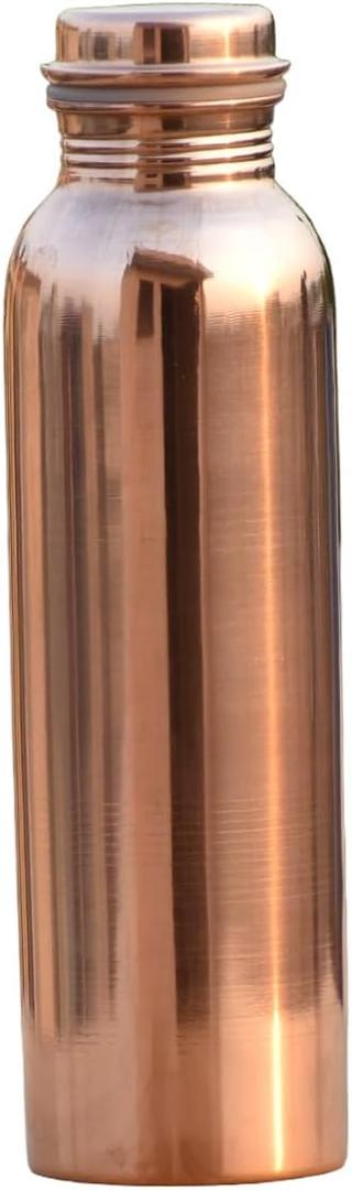 Pure Copper Bottle Hold 950 ML water (32.12 Ounce) | Copper Bottle Joint free and Leak Proof | Copper Water Bottle for Ayurvedic Health Benefits