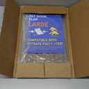 2 Pack Large Dog Door Replacement Flaps with Screws & Washers, Compatible with Petsafe Freedom Doggie Doors PAC11-11039 10 1/8" X 16 7/8" Weather Resistant Flexible (without Bracket-Smoky Translucent)