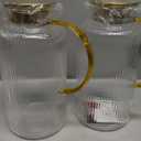 2 PACK Glass Pitcher with Lid, 84oz/2.5L Liter Classic Vertical Stripes Water Pitcher,Glass Water Carafe for Cold Brew, Coffee, Lemonade, Iced Tea,Sun Tea, Beverage, Heat Resistant (Clear)