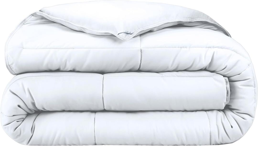 Bare Home Duvet Insert Kids Comforter - Extra Long - Goose Down Alternative - Ultra-Soft - Premium 1800 Series - All Season Warmth - Bedding Comforter (Twin/Twin XL, White)