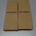 2 x Christmas Flameless Taper Candles, Christmas Deer LED Taper Candles with Timer, 2 Pcs Christmas Deer LED Flameless Candlesticks with 3D Flame for Home Decor(0.79 x 11.4)