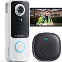MUBVIEW Wireless Video Doorbell with Chime, 1080p, 2-Way Talk, Night Vision, Human Detection, Card/Cloud Storage - No Subscription