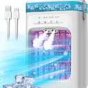 Portable Air Conditioner, Evaporative Mini Portable AC Unit with 3 Speeds & 2 Mist, 120 Oscillating, 7 Color Lights 2-4H Timer, Small Cooling Fan for Bedroom, Office, Home, Camping