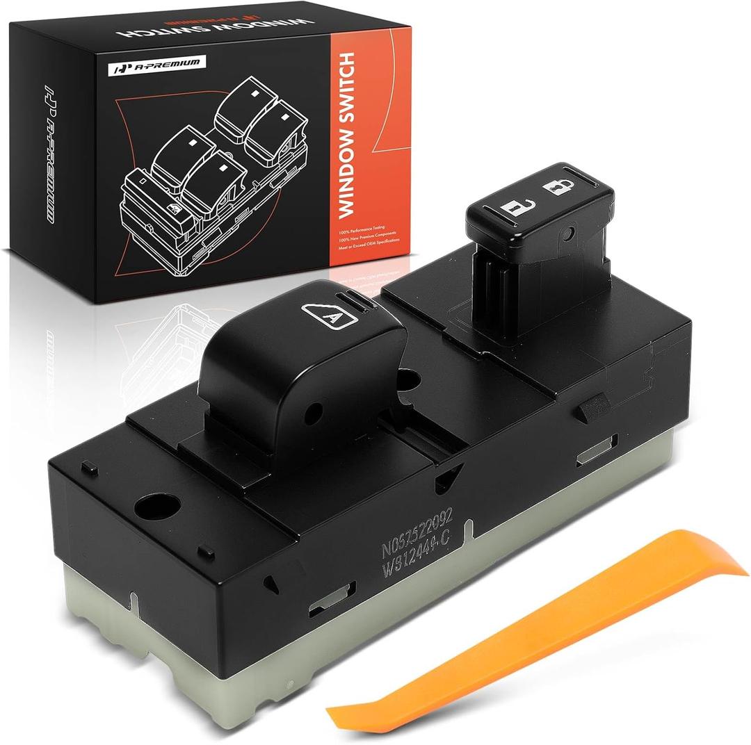 A-Premium Power Window Switch Compatible with Nissan Pathfinder 2007-2012, Front Right Passenger Side