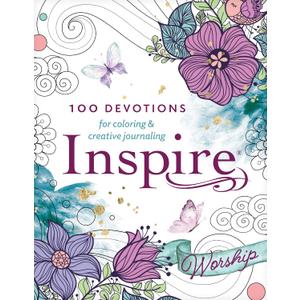 Inspire: Worship (Softcover): 100 Devotions for Coloring and Creative Journaling