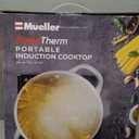 Mueller RapidTherm Portable Induction Cooktop, 1800W Hot Plate Electric Stove Top Burner. 8 Temp Levels, Auto-Off & Pot Detection, LED Display, Child Lock, 4 Programs, Burners for Cooking