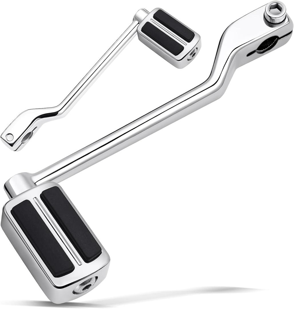 Benlari Heel Toe Shifter Pegs, 304 Stainless Steel Shifter Lever Pegs Fit for Harley Touring Street Glide Road Glide Road King Electra Glide 1988-2024, FL Softail 1986-2017, Trike 2008-2024, Chrome