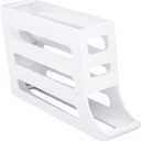 Egg Holder Egg Dispenser Slide Egg Storage Box Egg Storage Container Egg Rack 30 Eggs for Kitchen Home Use Tools Dessert Shop, Clear
