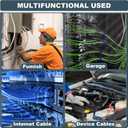 COCODE 25 Pack Wall Mount 2 J Hooks with Retainer Clip Galvanized Steel Cable Hangers Heavy Duty Utility Hooks Cable Management Support for Structured Cabling