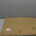 WREVERW Rustic Wood Frame Wall Decor, Distressed White Floral Carved Design, Vintage Windowpane Farmhouse Decor with Acrylic Reflective Surface for Living Room Bedroom Bathroom, 16"x22"