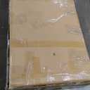 Arulvmrn 43" Makeup Vanity Desk with Mirror and Lights, & Power Outl, Glass Top Big Vanity Table with 9 Drawers& 8 Storage Shelves, Dressing Table Set with Chair for Bedroom, White