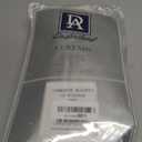 DriftAway Farmhouse Double Layer Linen Blackout Tie Up Curtains Thermal Insulated Vertical Striped Fully Lined Balloon Roman Shade Bathroom Window Adjustable Rod Pocket 31 Inch by 47 Inch Gray 