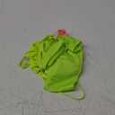 Kaei&Shi Floral Embroidered, Underwire, G-String, Garter Belt, 4 Pieces Lingerie (12, Fluorescent Green)