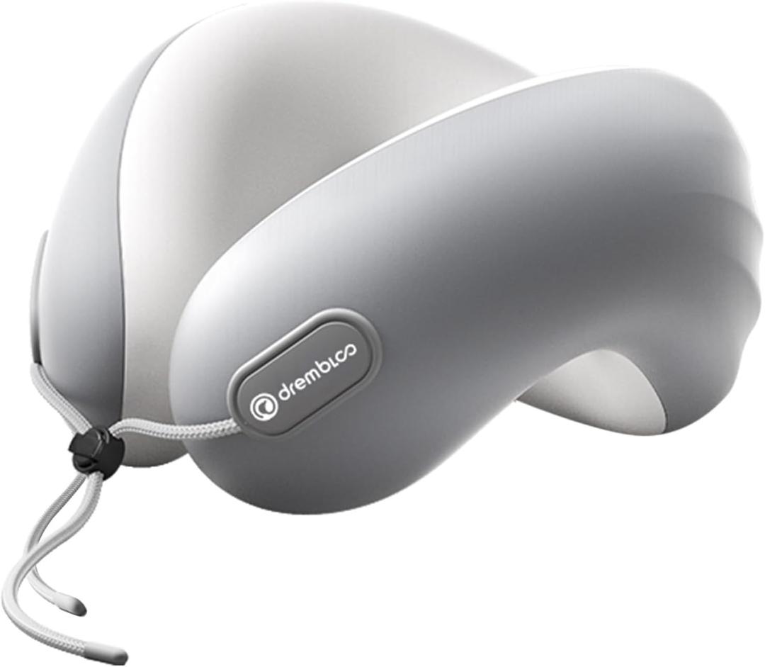 Neck Pillow Airplane, 100% Pure Memory Foam, Cooling Airplane Pillow, Travel Pillow, Travel Pillows for Airplanes, Plane Pillow, Flight, Gray