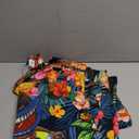 Mens Button Down Short Sleeve Shirt Shirt Collar Abstract Printed Shirts Casual Beach Tops. Size M