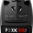 Radar Detector for Cars, Long Range Full-Band Laser Detection with Voice Alerts, False Alert Filter, City/Highway Modes, Windshield Mount, Black