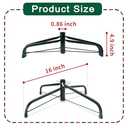SYITCUN 16 Christmas Tree Stand for Artificial Trees, Foldable Metal Xmas Tree Stand, Replacement Fake Christmas Tree Holder Base for 2 ft to 7 ft Trees, Fits Tree Poles up to 0.86