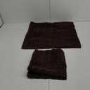 MIULEE Pack of 2 Corduroy Decorative Throw Pillow Covers 20x20 Inch Soft Boho Striped Pillow Covers Modern Farmhouse Home Decor for Sofa Living Room Couch Bed Dark Brown