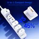 3 x 65W USB C Charger Block,3Pack 6-Port Type C Fast Phone Charging Block Cube PD Multiport USB C Power Adapter+QC 3.0 USB A Wall Plug for Apple iPhone 17/16/15/14/13/12/11 Pro Max/Plus/Air,iPad,Galaxy