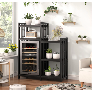 Mini Fridge Stand,6-Tier Standing Shelf Units,Heavy-Duty Microwave Stand