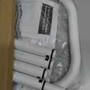 Gonfoam 2Tier Expandable Shoe Rack,Adjustable Shoe Shelf Storage Organizer Heavy Duty Metal Free Standing Shoe Rack for Entryway Closet Doorway (White)