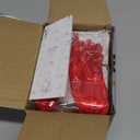 PYD Life 24 PCS Sublimation Ornament Blanks Glass 3 Inch Round Ornament with Red Ribbon for DIY Crafting Personalized Home Christmas Decor Bulk