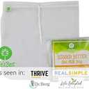 Pro Quality Nut Milk Bag  Big XL Commercial Food Grade  Strong & Durable Reusable Almond Milk Maker Bags & All Purpose Fine Mesh Nylon Cheesecloth Strainer  No Pulp Vegan Milks  Recipes & Vids