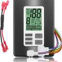 9330A3341 Digital Thermostat,Compatible with Coleman Mach 9330-33 Series Multiple Zone RV Digital Thermostat,Hot/Cool Temperature Control 12V Wall Mount RV Comfort ZC Thermostat for RV, Black