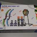 2 Pack Bow and Arrow for Kids, LED Light Up Archery Set with 24 Suction Cup Arrows, 1 Standing Target, 6 Score Targets & 2 Quiver, Indoor Outdoor Sport Gifts for Boys Girls Ages 4-8