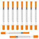 U-100 Syringes, 1ml syringe, 31g 5/16 1cc syringe with needle, lab syringes, Pack of 100