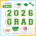 Giegxin Class of 2026 Graduation Leis Set 2026 Silk Ribbon Money Leis Grad Cutouts Adjustable Handmade Double Braided Necklace for Congrats Graduates Senior Party Gifts Accessories