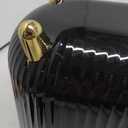 Bathroom Trash Can with Lid 3.1 Gallon Narrow Trash Can Small Plastic Trash Bin 12 Liter Rectangular Plastic Garbage Can with Press Type Lid for Bedroom Bathroom (Blackwhite)