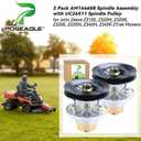 2 Pack AM144608 Spindle Assembly with UC26511 Spindle Pulley Replaces John Deere AM144608 Spindle kit, M151720 for John Deere Z315E, Z320M, Z320R, Z335E, Z335M, Z345M Lawn Mowers