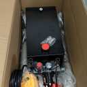 Hydraulic Pump 12V Dump Trailer Pump - Hydraulic Power Unit Double Acting Electric Hydraulic Pump for Dump Trailer Car Lifting (with 2pcs Extra SAE #6 Connectors) (10QT)