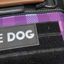 Tactical Dog Harness - HEYCAHVA Service Dog Vest Full Metal Buckles Dog Vest for Medium Large Dog Reflective No Pull Dog Harnesses Vest with Leather Handle, Hook & Loop for Hiking Training (Purple, L)