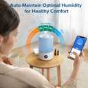 LEVOIT Dual 200S Smart Humidifiers for Bedroom, Top Fill, Customize Humidity for Home, Baby Nursery & Plants with Humidistat, Essential Oil Diffuser, Schedule, Timer, APP & Voice Control, 3L, Blue