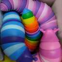 Cevioce Easter Basket Stuffers for Kids 8 PCS Fidget Toys Slug for Adults Anxiety Sensory Toys for Party Favors Toddler Age 3-4 ADHD Autism Toys for Anxiety Stress Easter Gifts for Boys Girls