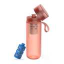 PHILIPS Filtered Water Bottle, GoZero Active BPA-Free Water Bottle with Fitness Tap Water Filter, Sport Squeeze Water Bottle, Lightweight, 20 oz with Fitness Filter, Red