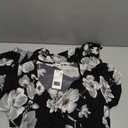 Kissmay Plus Size Womens V Neck Floral Cocktail Party Midi Dresses with Pocket, Size 16W (Black)