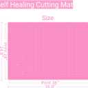 24"x36" Self Healing Cutting Mat, Sewing Mat for Crafts, Double Sided 5-Ply Table Cutting Board for Fabric Quilting Leather Modeling Hobby Project, Pink, 36.8"L x 24.8"W