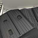 Floor Mats Cargo Mat with Backrest Mats for 2020-2025 Kia Telluride 7/8 Passenger Car Mats Accessories, All Weather TPE Protectors Cargo Liner Seat Back Covers(Floor Mats+2-in-1 Cargo Mat)