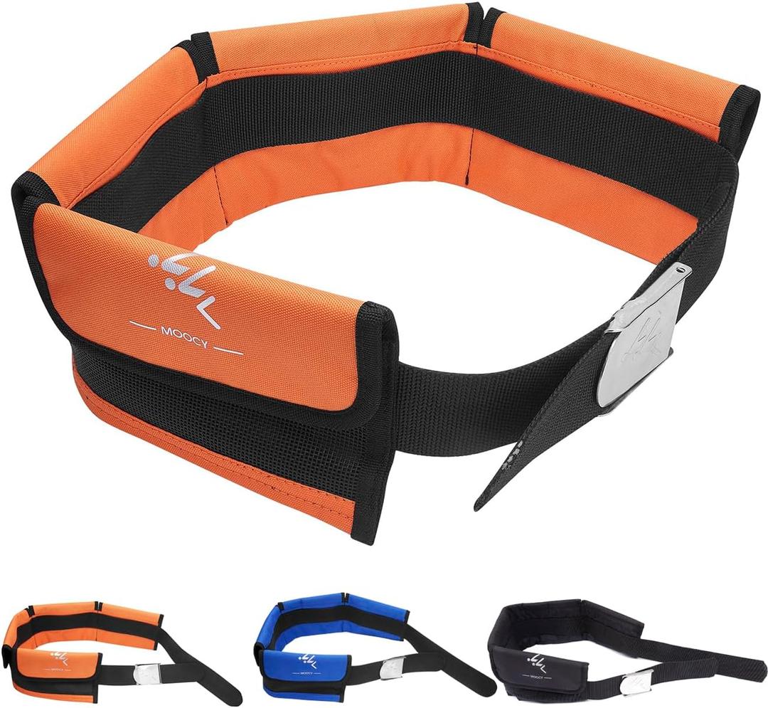 4 Neoprene Pocket Scuba Weight BeltSpear Fishing Nylon-fit for Waist 32" to 52" - Quick-Release Buckle (Orange)
