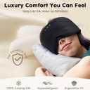 Luxury Bluetooth 5.4 Sleep Mask for Adults - Ice Fiber Cooling & HD Sound, 100% Light Blocking Adjustable Eye Cover for Travel & Side Sleepers - Soft Sleep Headphones with 10H Playtime