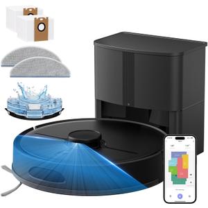 Robot Vacuum and Mop, 8000Pa, Up to 70-Day Self-Emptying Station