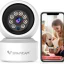 VSTARCAM Indoor Security Camera, Wireless Cameras for Home Security with Color Night Vision, 1080P HD, AI Motion Detection, 360 View Pan/Tilt, Two-Way Audio, Cloud Storage