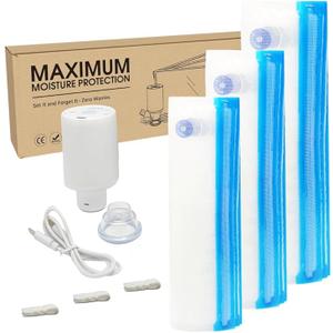30pcs Vacuum Sealer Kit, Durable/Airtight Food & 3D Printer Filament Storage, with 60KPA Auto Pump & Clips for Cooking/Freezing/Travel/Filament Dry, Compression Storage