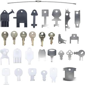 JEENDA 29PCS Dispenser Key Compatible with Most Popular Paper Towel, Toilet Paper, Soap Dispensers Replacement Keys