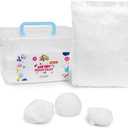 White Air Dry Foam Clay for Kids - 3.3 Pounds Soft Bulk Modeling Clay with Carrying Case & Airtight Zip-Seal Bags - Perfect for Arts & Crafts, Molding, Slime, Cosplay Armor | No-Mess, Non-Stick