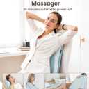 COMFIER Shiatsu Back Massager with Heat & Vibration, 3D Deep Kneading Back Massage for Pain Relief, Home Office Use,Blue