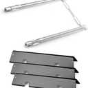 7635 Flavorizer Bars for Weber Spirit II E210 S210 Grills, 15.3" Upgraded Bars Grill Replacement Parts for Weber II & I E215 E220 S220 GS4 Grills, (3.5 Inch 69785 Bunrer+7635 Upgraded Bars)